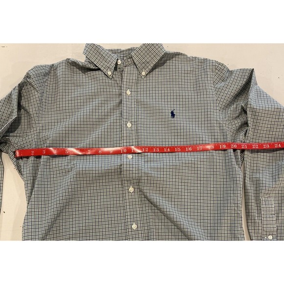 VtG Polo Ralph Lauren Pony Button Down Shirt Size Medium Custom Slim Fit Green - Picture 3 of 8